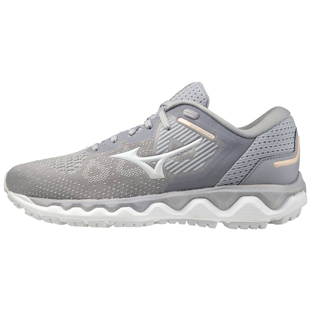 Womens Mizuno Wave Horizon 5 Running Shoes Silver/Blue Philippines (ZRITNG680)